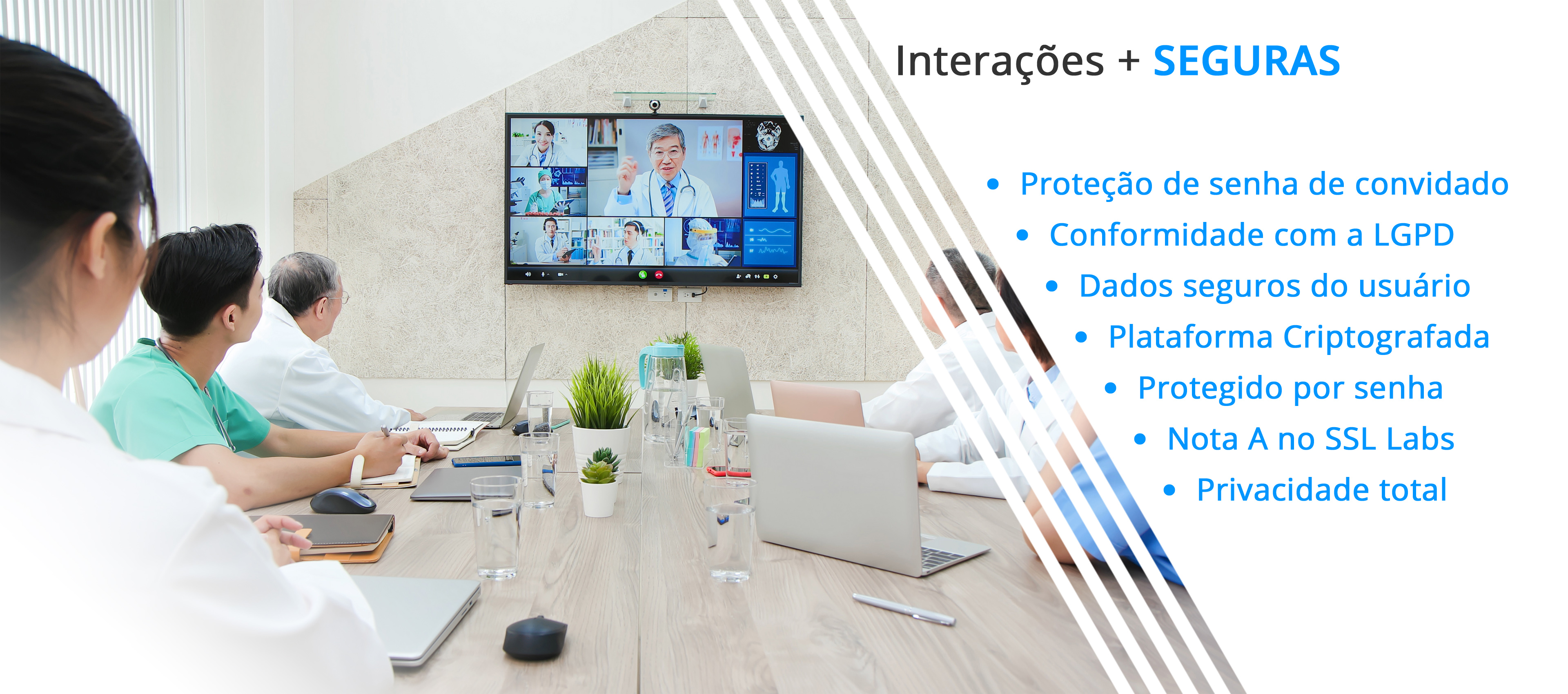 Vídeos Conferências Seguras Criptografadas